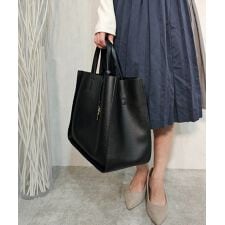ラージポケット　2WAY ラージトートバッグ　キーリングチャーム付き