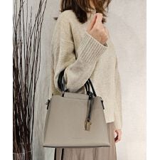 マーキュリーデュオ(MERCURYDUO)の両アオリポケット　ハンドバッグ　キーリングチャーム付き