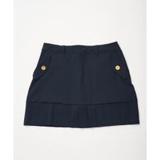 2WAYストレッチ切替裾プリーツスカート