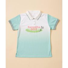 グリーンロゴグラデーションポロシャツ