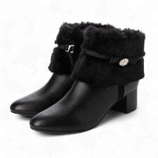 4WAYファービジューリボンベルトショートブーツ