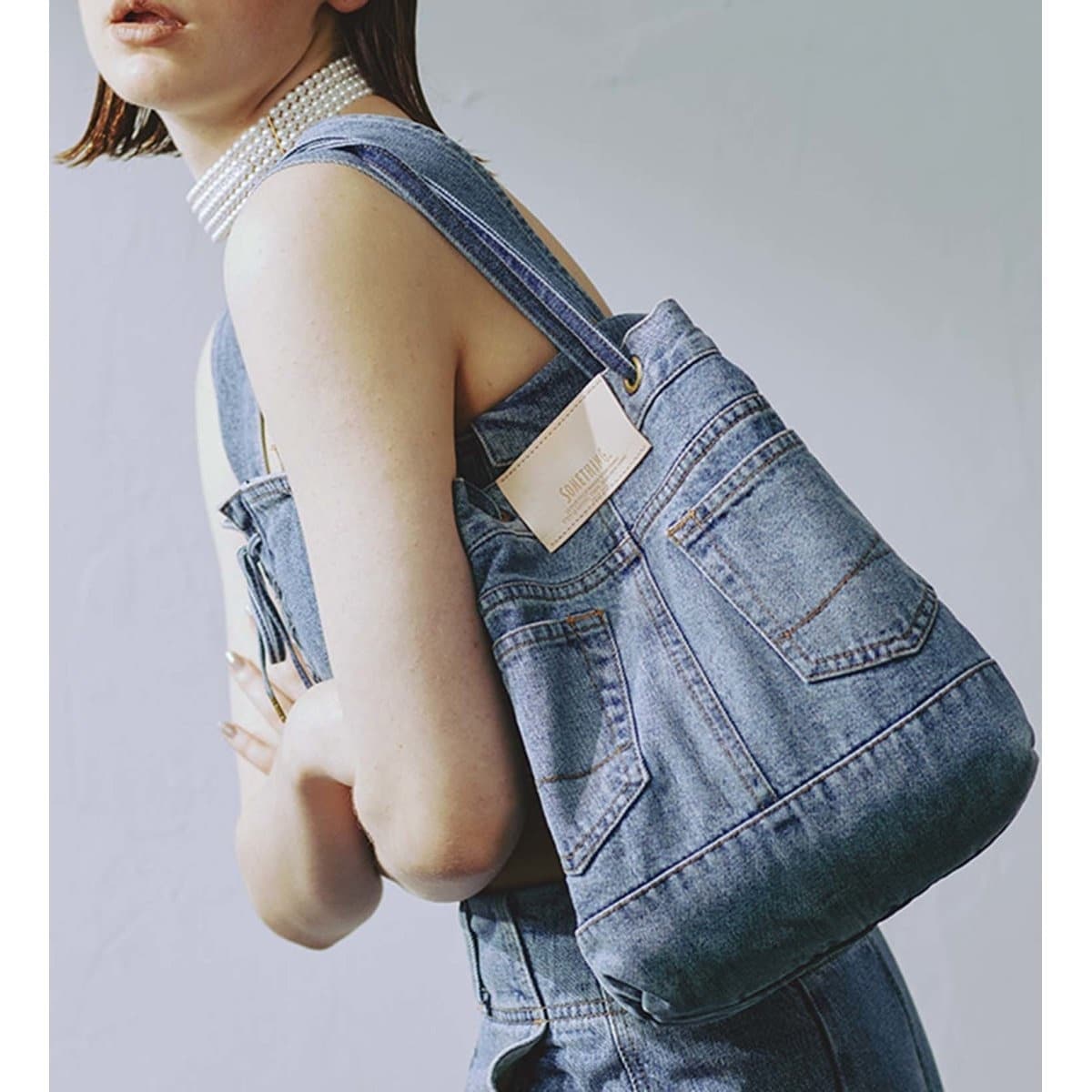 コンビフリルドロストトートバッグ | ランバン オン ブルー(LANVIN en