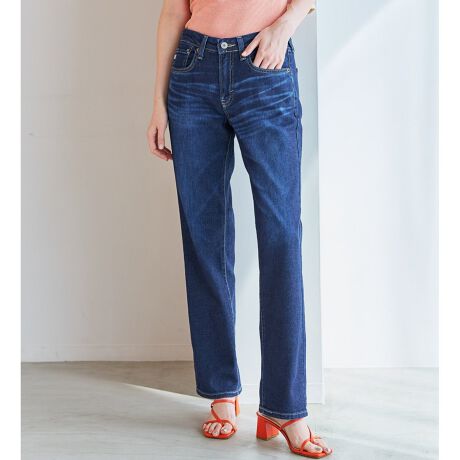 SOMETHING(サムシング)【レディース】「ANN」タイトスキニーパンツ（デニムパンツ） | Right-on（ライトオン）| ワールド  オンラインストア | WORLD ONLINE STORE SOMETHING ダークブルー スリムフィット デニムパンツ