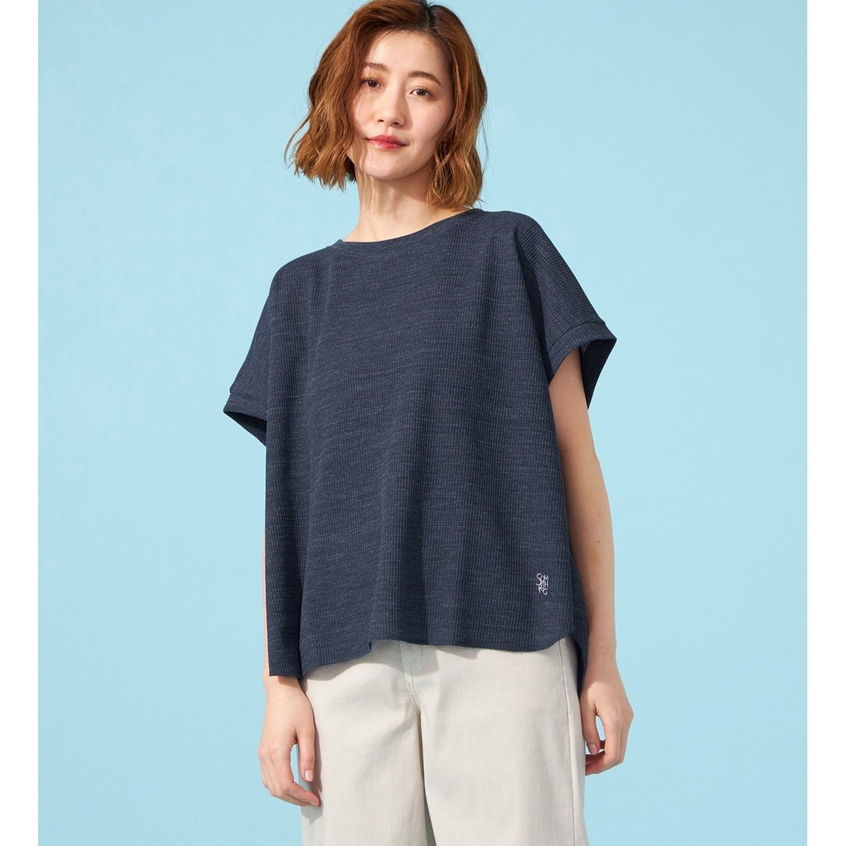 接触冷感 COOL TOUCH ワンポイントバードロゴ 半袖Tシャツ