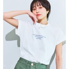SOMETHING モックネック半袖Tシャツ