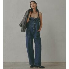 atelier SOMETHING  BUTTON UP SALOPETTE/アトリエサムシング2W