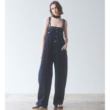 atelier SOMETHING  BUTTON UP SALOPETTE/サロペット