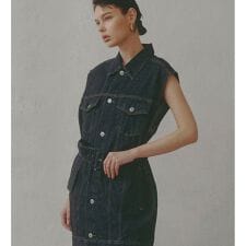 atelier SOMETHING BELTED DENIM JACKET/アトリエサムシングベルテ