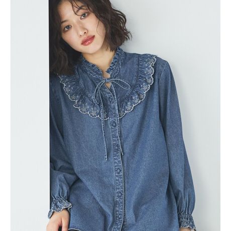 [^ԁFST245-0001]FabricɗDAQ̒Sn񋟂100̃CgIXfjgpBy₩łȂA@ׂȃfBe[Ă㎿ȕłBDesign / SilhouetteXJbvhJÃtAĎ񌳂̃{B炵fBe[𐏏ɎU΂߂fjVcłBfReCV؂ւ̃tA؂₩ɉoAɏ㔼gؚɌʂ܂BꖇŒf̂͂AjbgȂǂƃC[hۂɂۗ悤A݌̃MU[XJbv̑ȂǁAו܂ł蔲fUCłBCoordinate炵Âƃfj̃JWA▭ɗZꖇBԂ̃fjpcƍ킹邾ŁAÑJWAX^C܂BH͈ꖇŃCƂāA~ɂ̓jbgJ[fBKHD΁A݌̃tXJbv̑`AC[hX^Cw͓Iɍʂ܂BI[V[Y񂹂钅fACełB