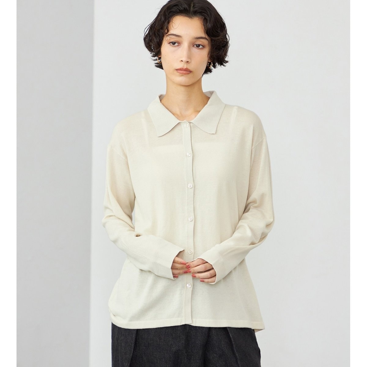 サムシング（SOMETHING）/SOMETHING コットンニット長袖シャツ SOMETHING コットンニット長袖シャツ | サムシング(SOMETHING