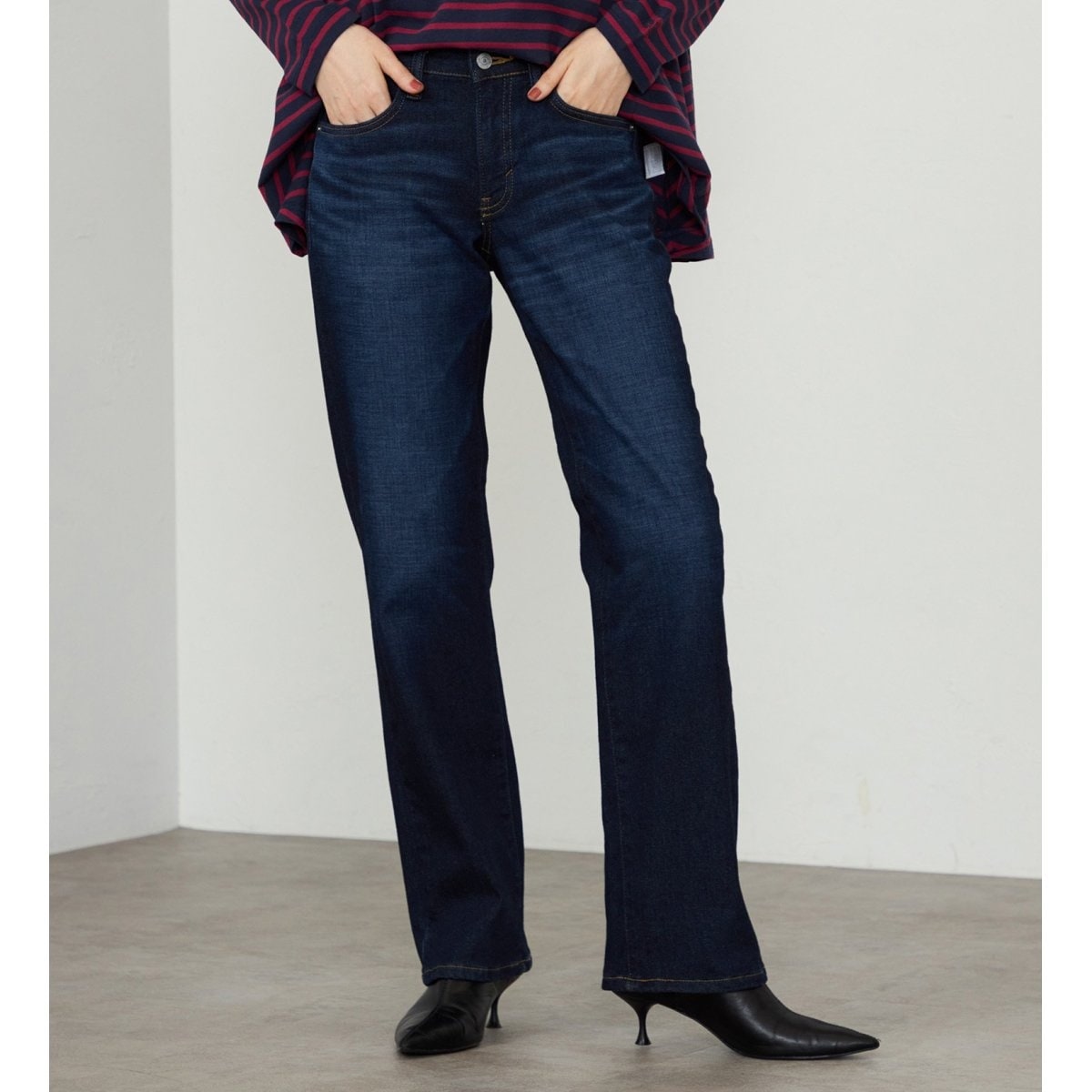 SOMETHING LISAフレアデニムパンツ【バイカラー】 | サムシング