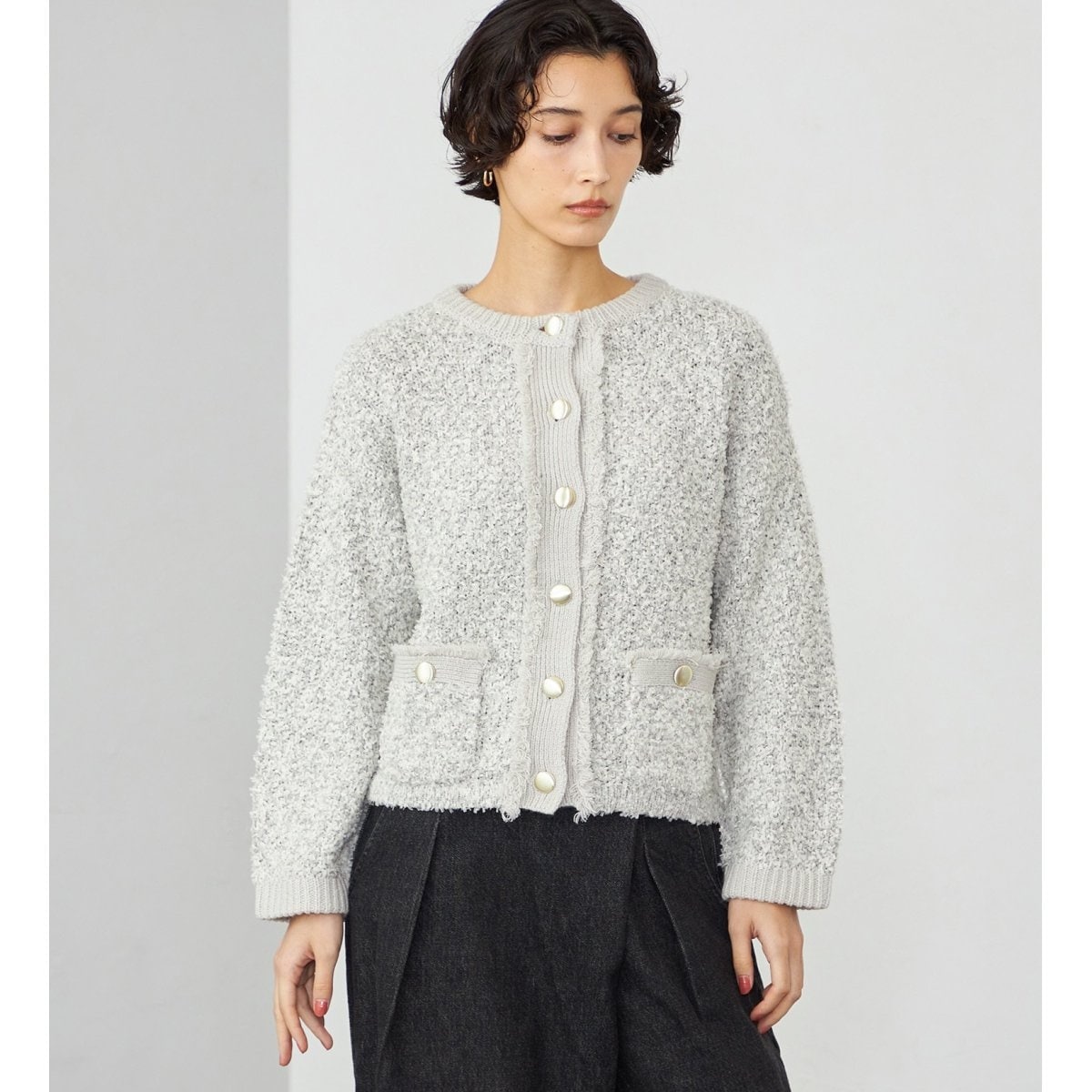 サムシング（SOMETHING）/SOMETHING　ピンポンヤーンカーディガン SOMETHING ピンポンヤーンカーディガン | サムシング(SOMETHING