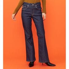 サムシング(SOMETHING)のSOMETHING BODYFIRE フレアデニムパンツ【暖】