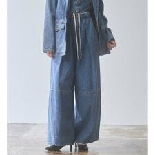 atelier SOMETHING　DRAWSTRING BALLOON WIDE/ウエストゴムバル