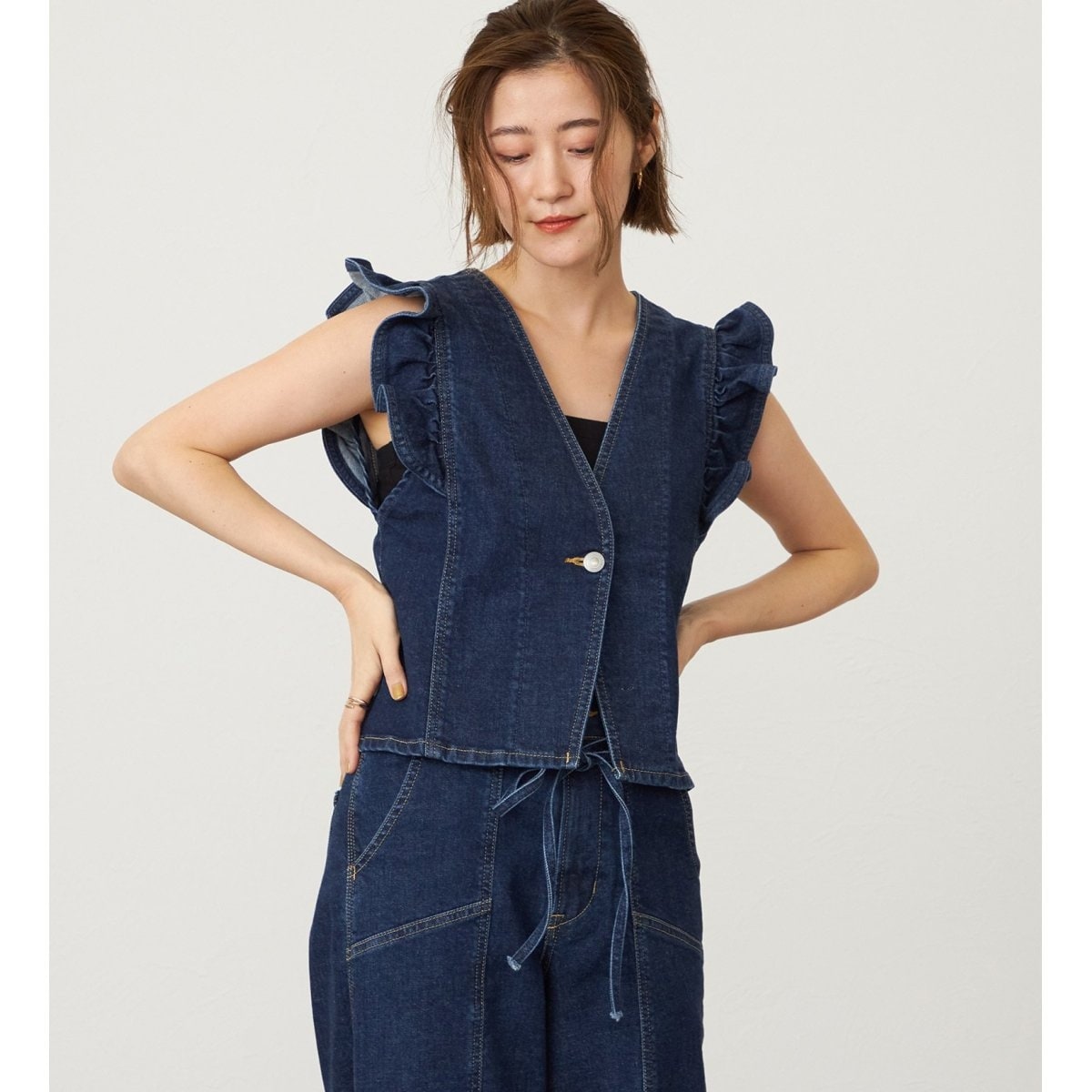 atelier SOMETHING デニムビスチェ | サムシング(SOMETHING) | マルイ