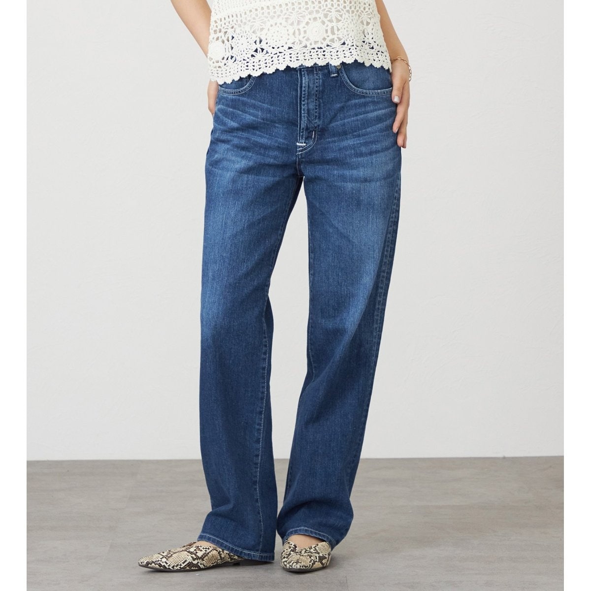 [�}���C]SOMETHING ELSA NOUVEAU STRAIGHT/�X�g���[�g�f�j���p���c/�T���V���O�iSOMETHING�j ���F�u���[