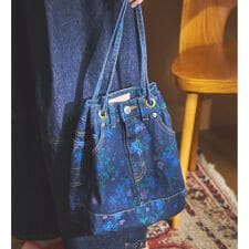 atelier SOMETHING　DRAWSTRING BAG/バッグ【FLOWER】