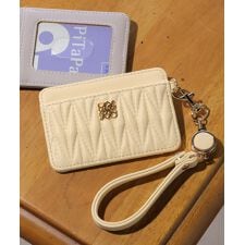 アルトローズ(ALTROSE)のリール付 パスケース 定期入れ キルティング ロージア