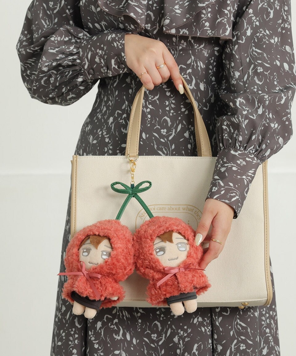 Mサイズ】推し活 ぬい服 15cmぬい ポンチョ さくらんぼ チェリー