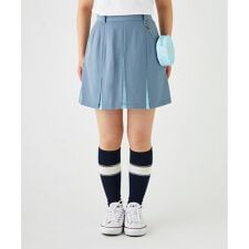 ボールポーチ付きツイルタックスカート