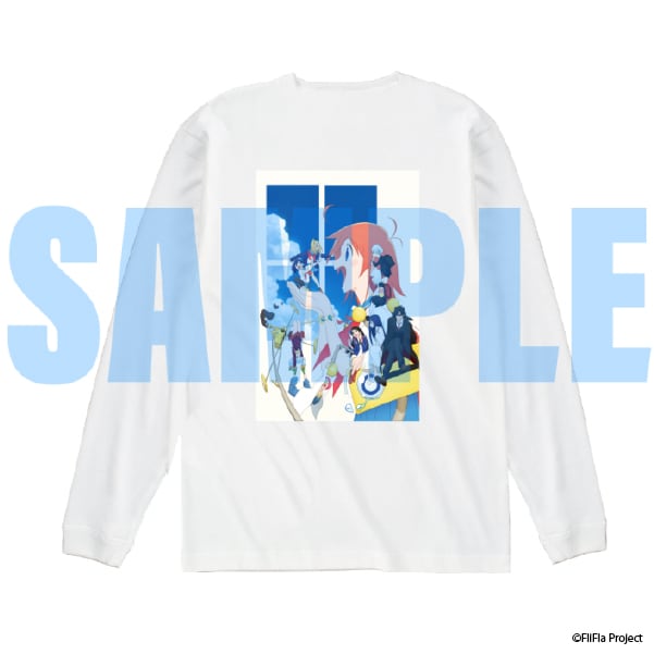 フリップフラッパーズ ロングTシャツ（白/Lサイズ） | アニメ