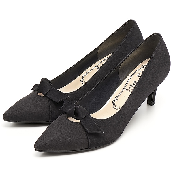 パンプス 走れる 日本製 5センチ 痛くない 歩きやすい ポインテッドトゥ ターバン リボン パーティー 結婚式 卒業式 送料無料 パンプス 走れる 日本製 5センチ 痛くない 歩きやすい ポインテッド
