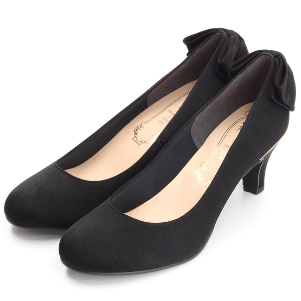 ラウンドトゥネックベルトヒールパンプス | メタルルージュ(Metal