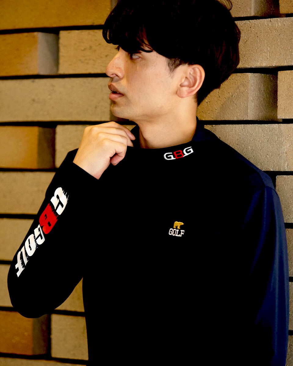 LOGO モックネックT 【GBGOLF】 | ゴールデンベア(GOLDENBEAR