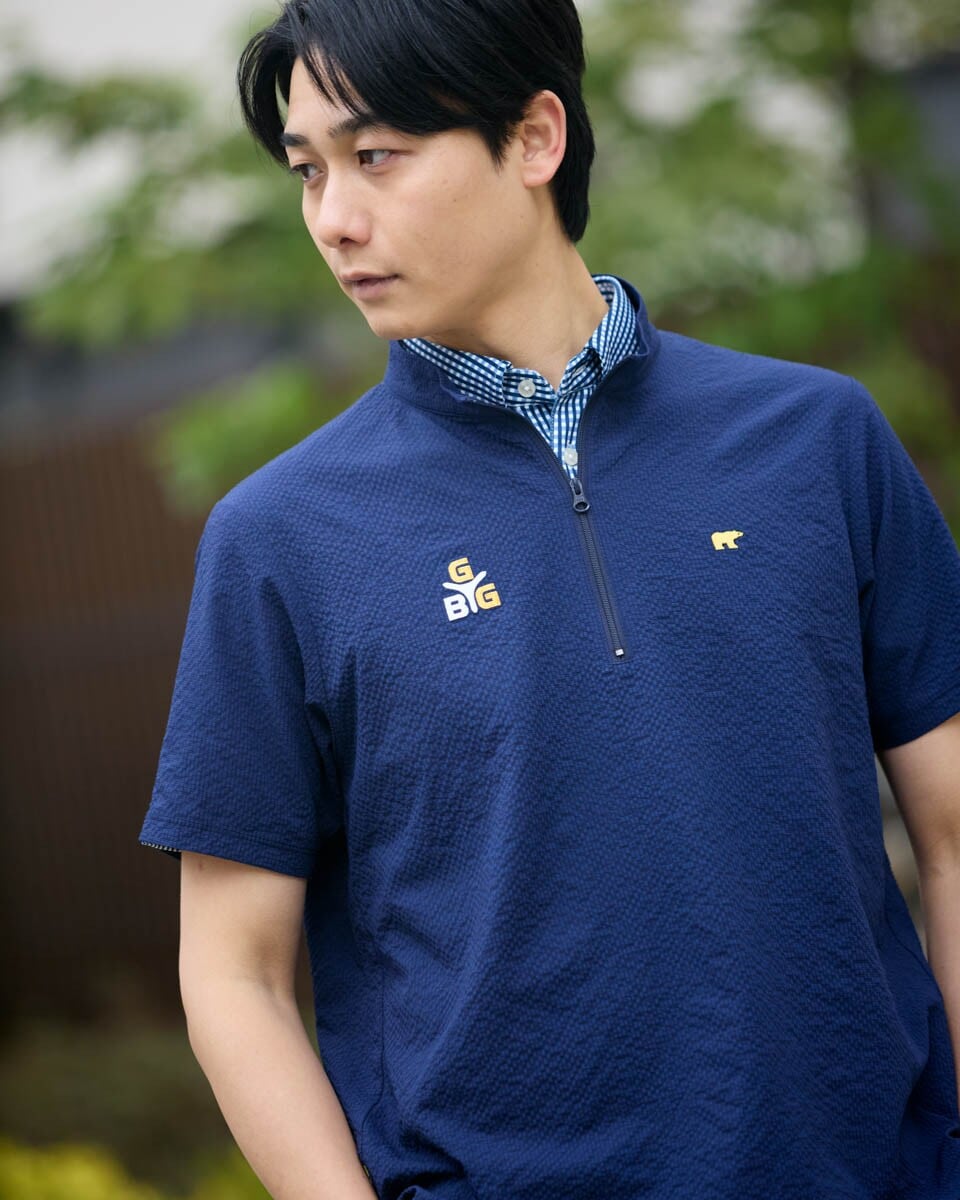 MAPURI GOLF 衿マイクロフリースバックロゴZIPポロ TRQ S Gfore Girls Too French Terry Quarter Zip Boxy Golf Pullover Slate レディースウェア