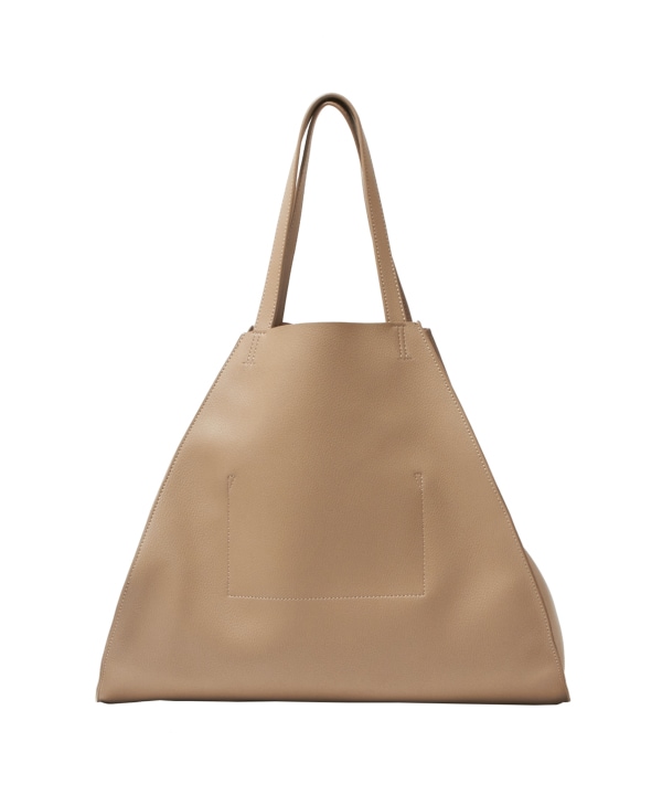 エコレザートライアングルトートバッグ　フォーマル