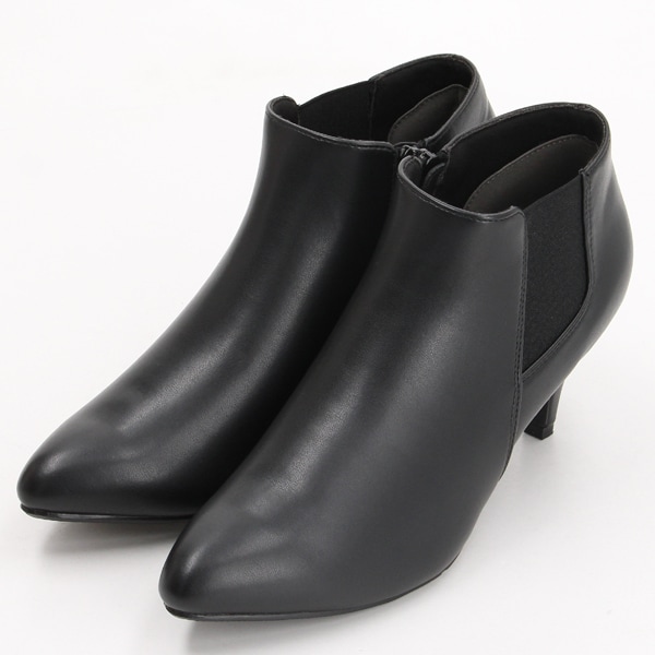 秋冬】2WAYパールベルト付きラウンド太ヒールショートブーツ | マアル