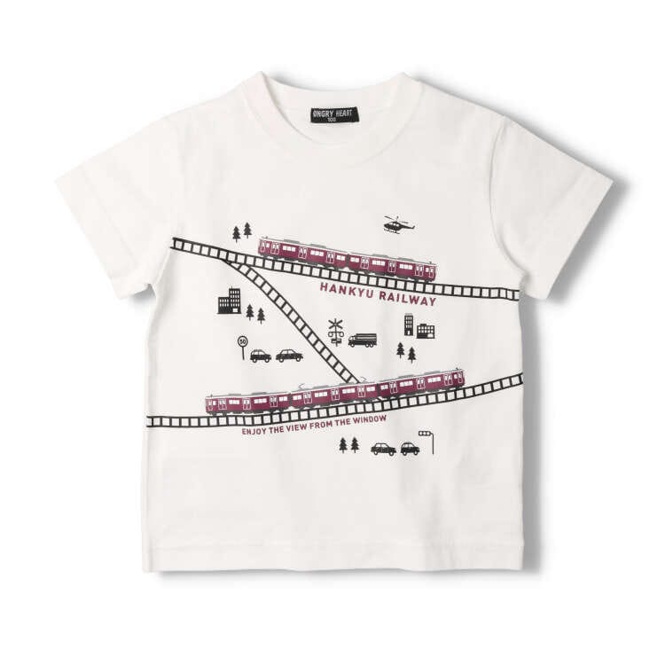 阪急電車＆風景プリント半袖Ｔシャツ | ハングリーハート(Hungry Heart) | マルイウェブチャネル