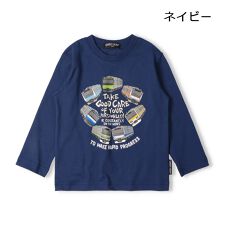 ハングリーハート(Hungry Heart)のJR在来線電車集合プリント長袖Tシャツ