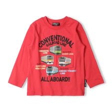 JR在来線電車仕掛け長袖Tシャツ