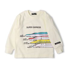 JR新幹線電車路線図裏毛トレーナー