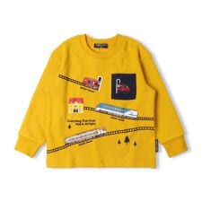 近鉄電車刺繍ポケット付き裏毛トレーナー