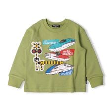 JR新幹線電車踏切仕掛け裏毛トレーナー