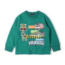 JR在来線電車遮断機仕掛け裏毛トレーナー