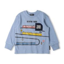 京急電車トンネルポケット裏毛トレーナー