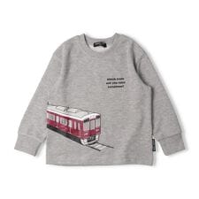 阪急電車プリント裏毛トレーナー