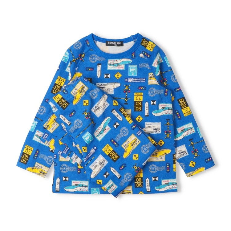 JR新幹線電車総柄長袖パジャマ