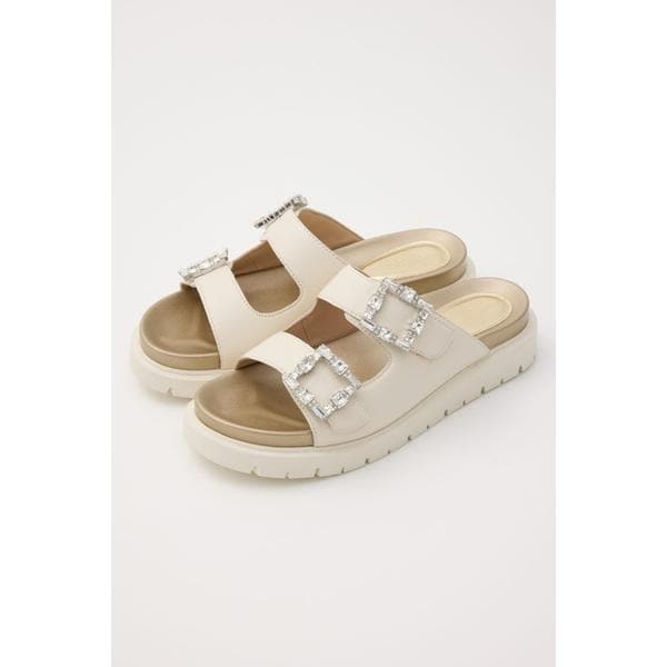 スクエアトゥ チャンキーヒール グルカサンダル 6329 | ファビオ