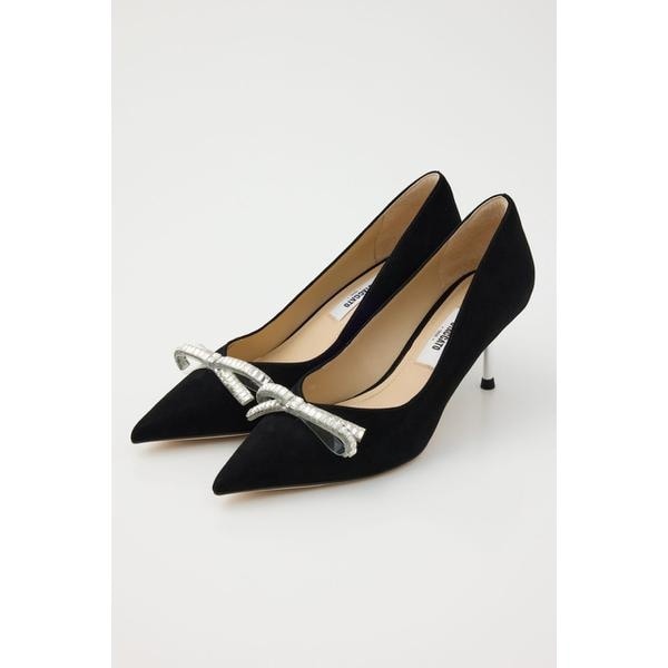 【未使用に近い】STACCATO スタッカート パンプス 革靴 レザー ブラック STACCATO | キラークラックバックスリングパンプス (パンプス