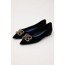 スタッカート(STACCATO)のカラーグレインバックルフラット