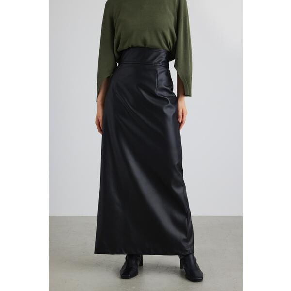 ハイストレッチフェイクレザースカート | スタイルミキサー(STYLEMIXER