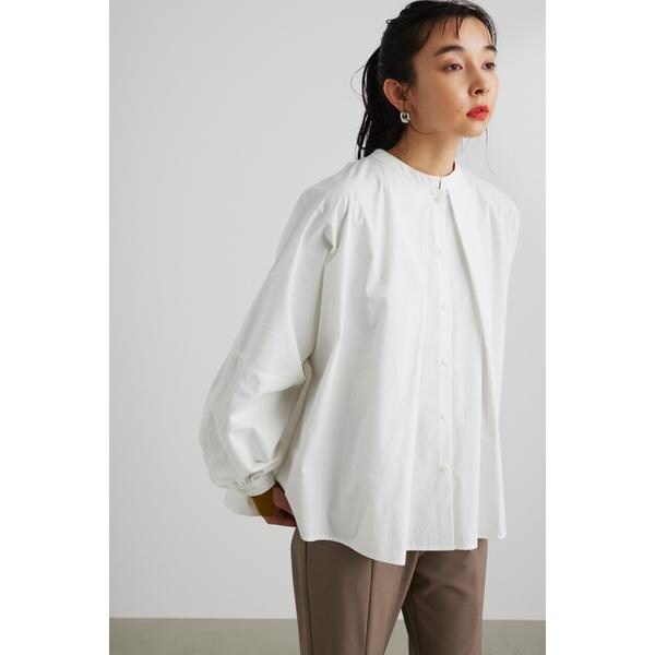 美品✨STYLEMIXER ディープタックドルマンシャツ グレー ディープタックドルマンシャツ | スタイルミキサー(STYLEMIXER