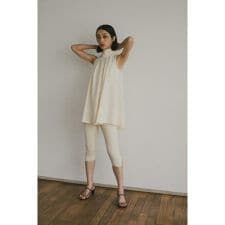 スタイルミキサー(STYLEMIXER)のニットスリットバイカーパンツ