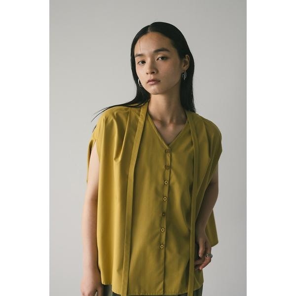 ブラウス シャツ チョーカーネックフレアシャツ レディース STYLEMIXER ブラウス シャツ チョーカーネックフレアブラウス