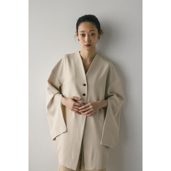 ノーカラースリットスリーブジャケット | スタイルミキサー(STYLEMIXER