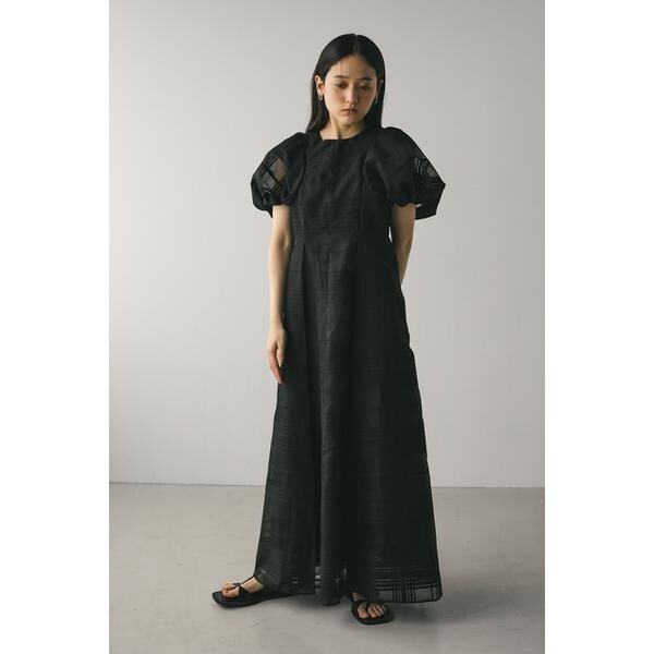 STYLEMIXER シアーチェックワンピース スタイルミキサー STYLEMIXER シアーチェックワンピース （BLK